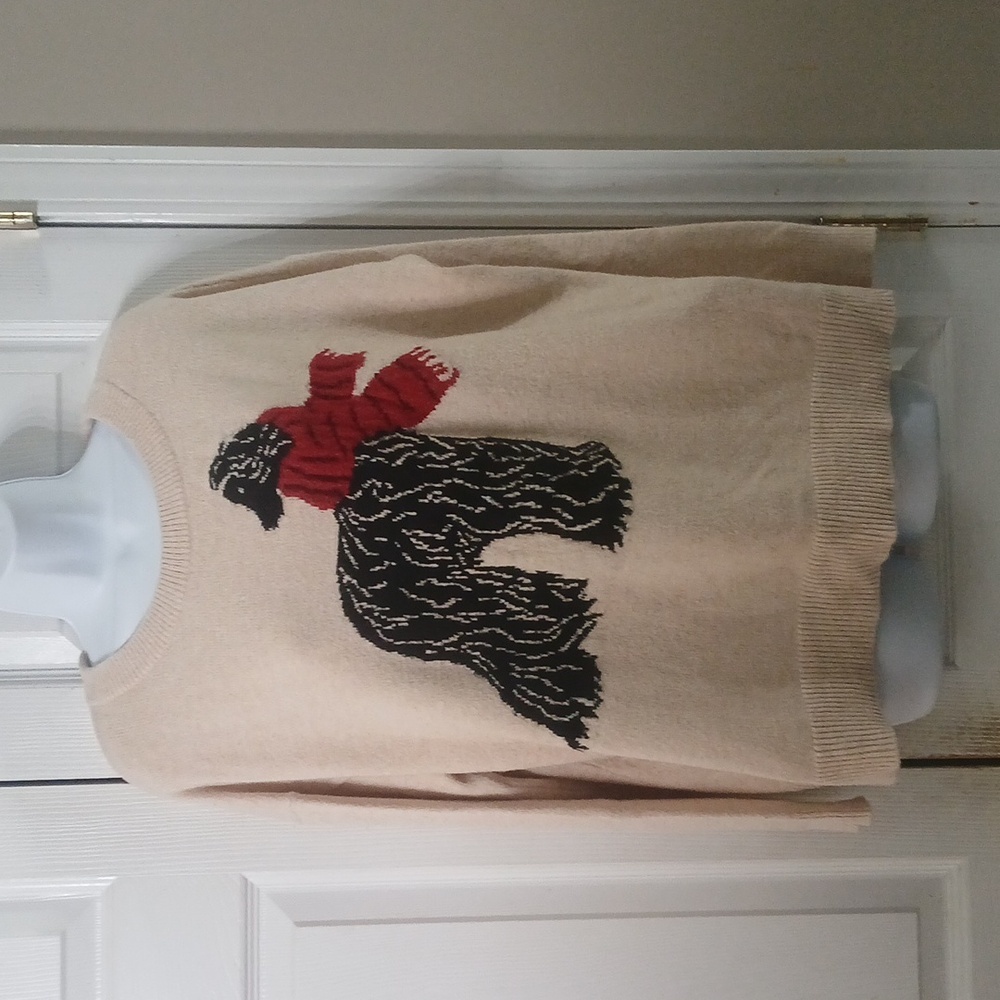Loft Afgan hound beige camel sweater Sz L EUC - Picture 1 of 8